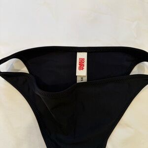 SOLID & STRIPED black bikini bottoms